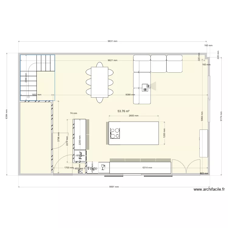 Maison Plan du RDC. Plan de 