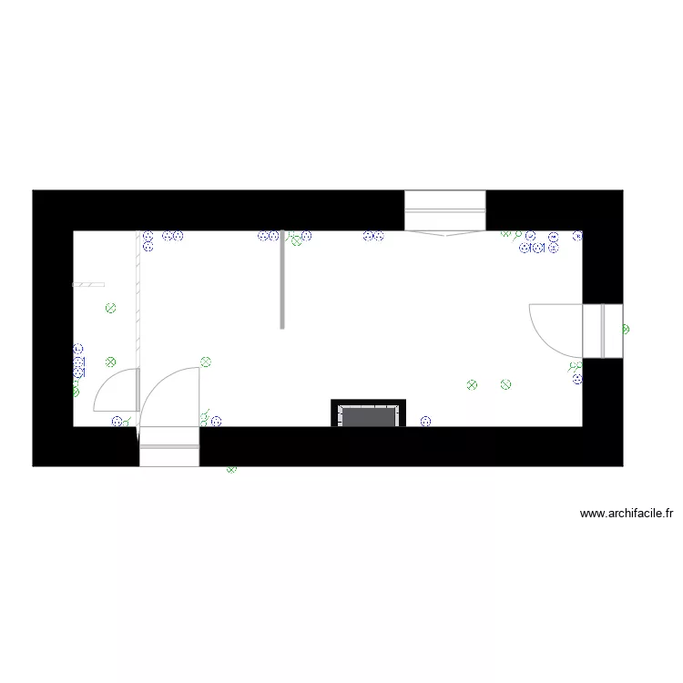Petite Grange &eacute;lec. Plan de 
