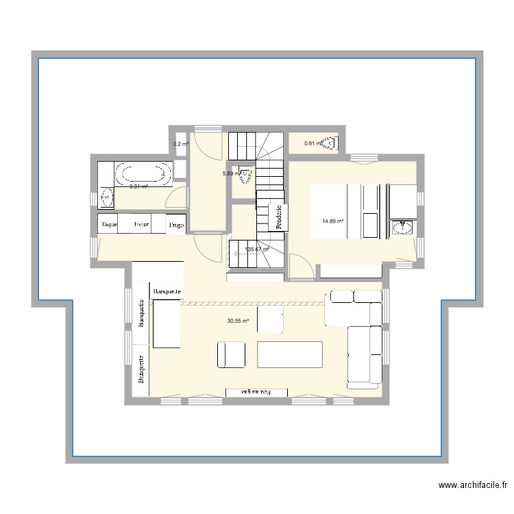 Les Collons Rez Projetté. Plan de 0 pièce et 0 m2