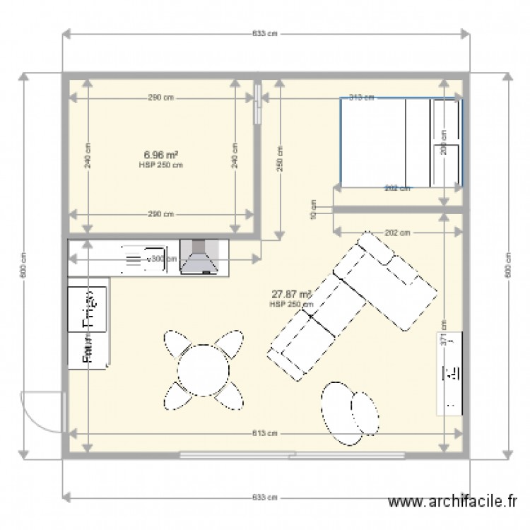 studio 35m2 n3. Plan de 0 pièce et 0 m2