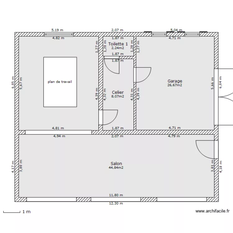 Guillebezy 1. Plan de Guillebezy 1. Plan de