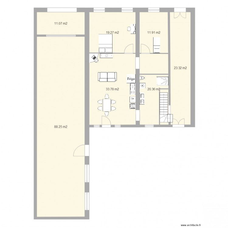 haxo. Plan de 0 pièce et 0 m2