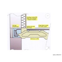 vide sanitaire isolé  rupteur thermique