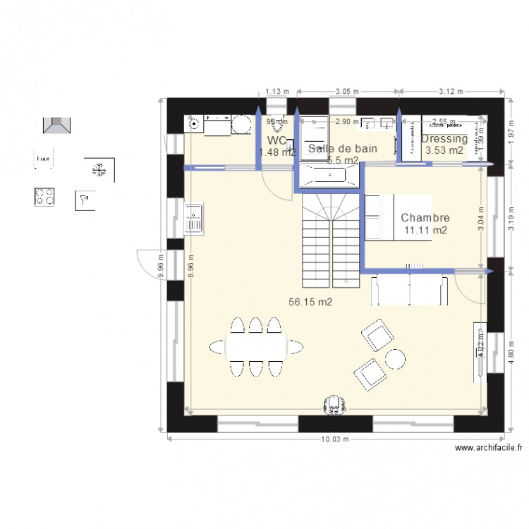 Groisy 1. Plan de 0 pièce et 0 m2