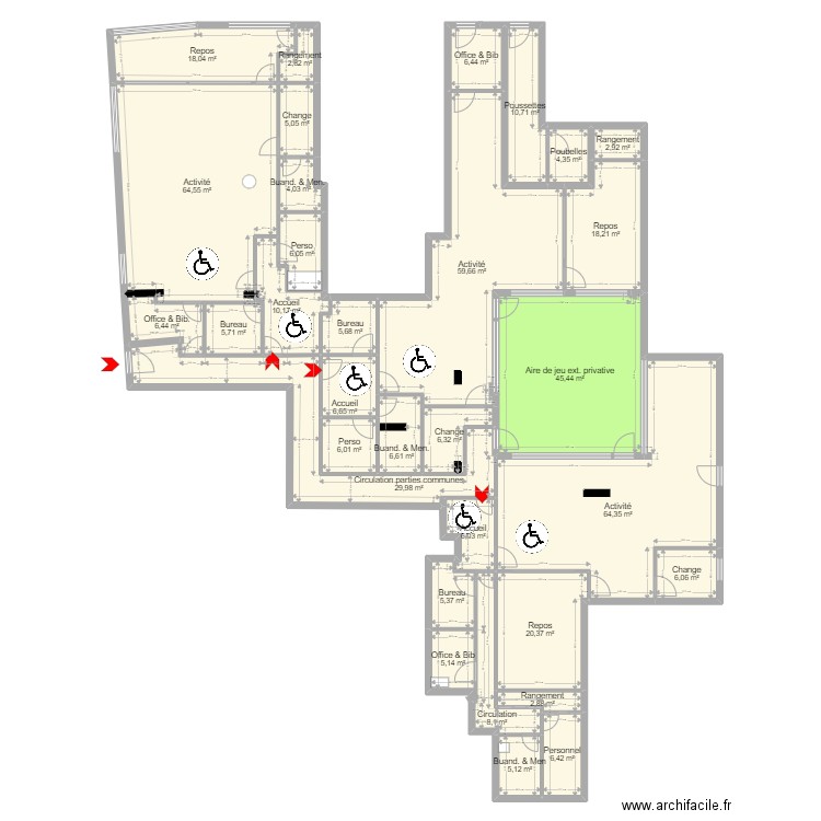 93 Aubervilliers Motte Global pr dossier PROJET V ArL 280522 sans fond. Plan de 0 pièce et 0 m2