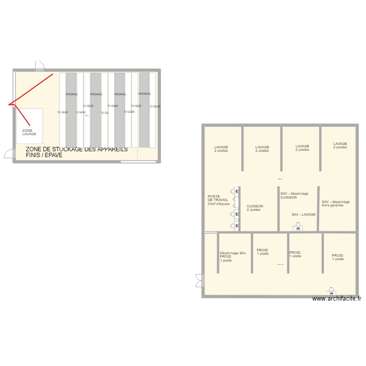 1BV. Plan de 3 pièces et 472 m2