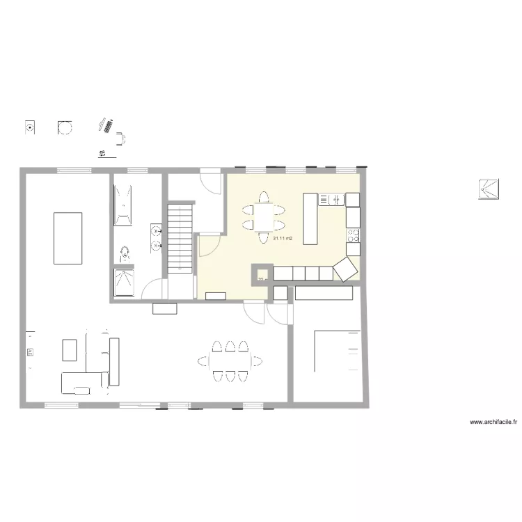 Aménagement rez. Plan de Aménagement rez. Plan de