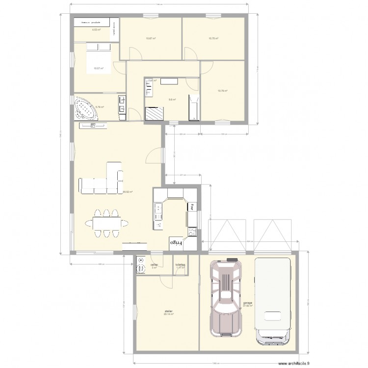 nouvelle maison. Plan de 0 pièce et 0 m2