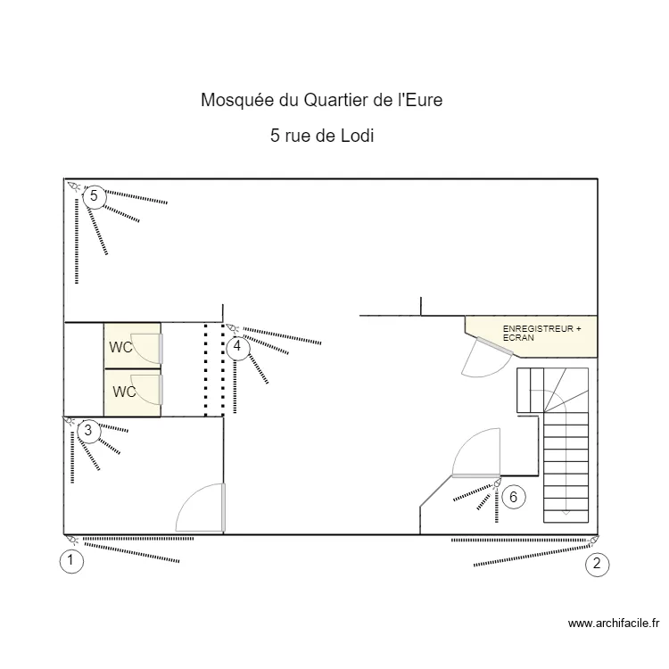 mosquée. Plan de mosquée. Plan de