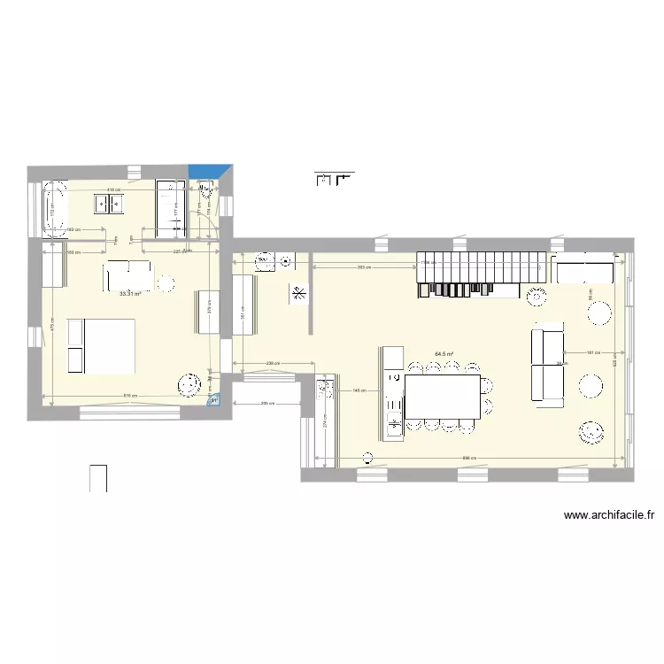 ceillac  salle de bain 4. Plan de 