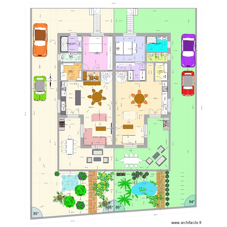 CF 6.70 maison 1. Plan de 31 pièces et 658 m2