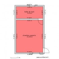 PROJET CHAMBRE/S de Bain 1 ER  étage