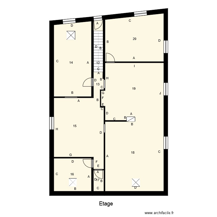 195319 SCI DES ROCHES. Plan de 0 pièce et 0 m2