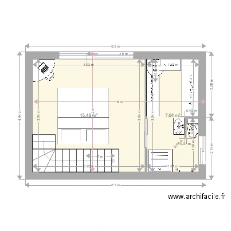 chambre parentale3. Plan de 0 pièce et 0 m2