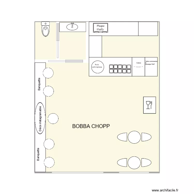 bobba chopp. Plan de 