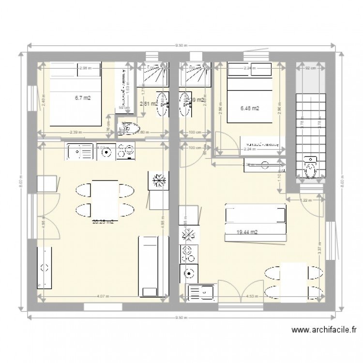 projet 2. Plan de 0 pièce et 0 m2