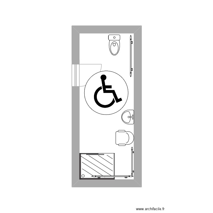 SDB. Plan de 0 pièce et 0 m2