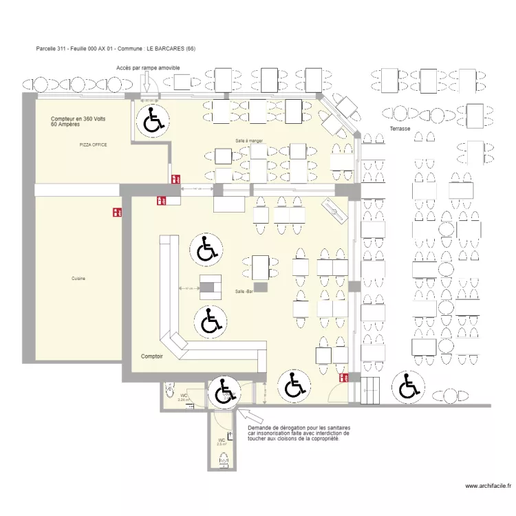 le front de mer. Plan de 