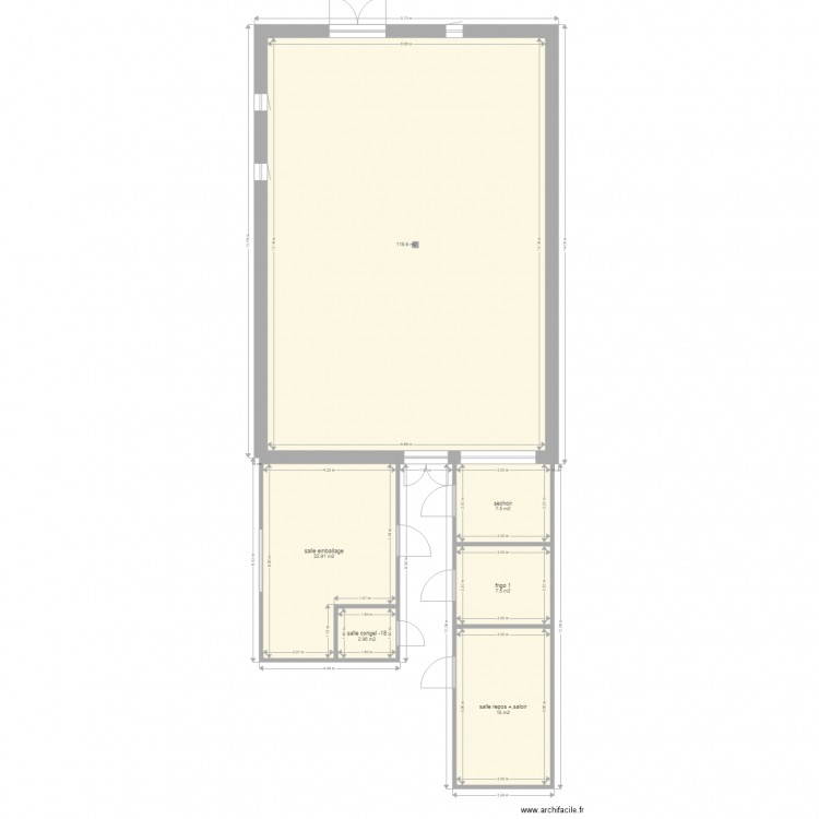 boutique . Plan de 0 pièce et 0 m2