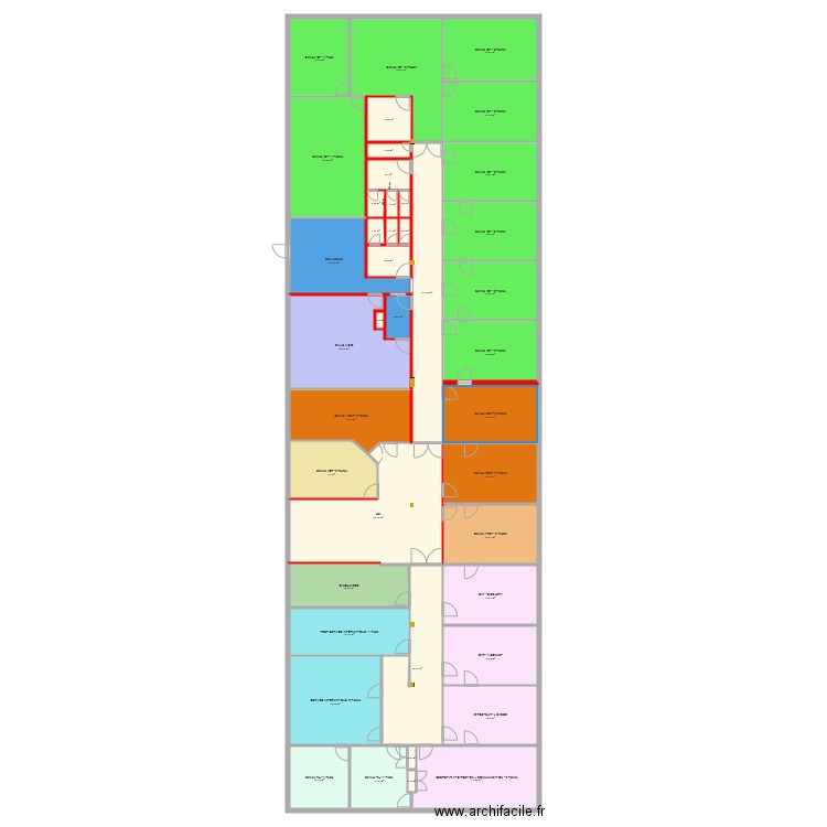 DR Etage Bat A V2. Plan de 0 pièce et 0 m2