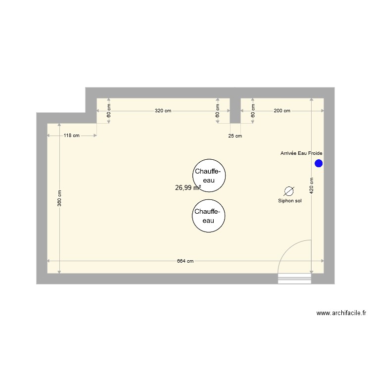 VITR Q3 Traitement Eau Plan AV Travaux. Plan de 0 pièce et 0 m2