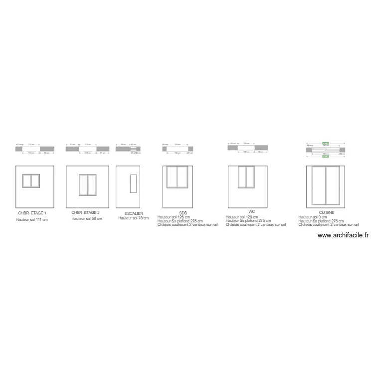 Fenêtres. Plan de Fenêtres. Plan de