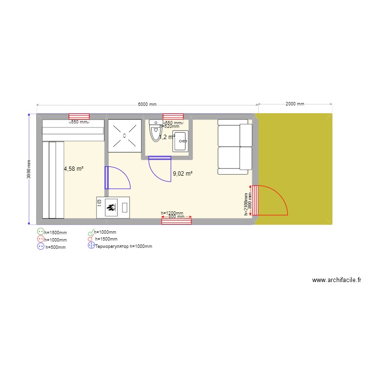  18 Минеево Баня. Plan de 0 pièce et 0 m2