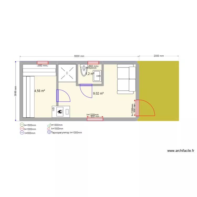  18 Минеево Баня. Plan de 