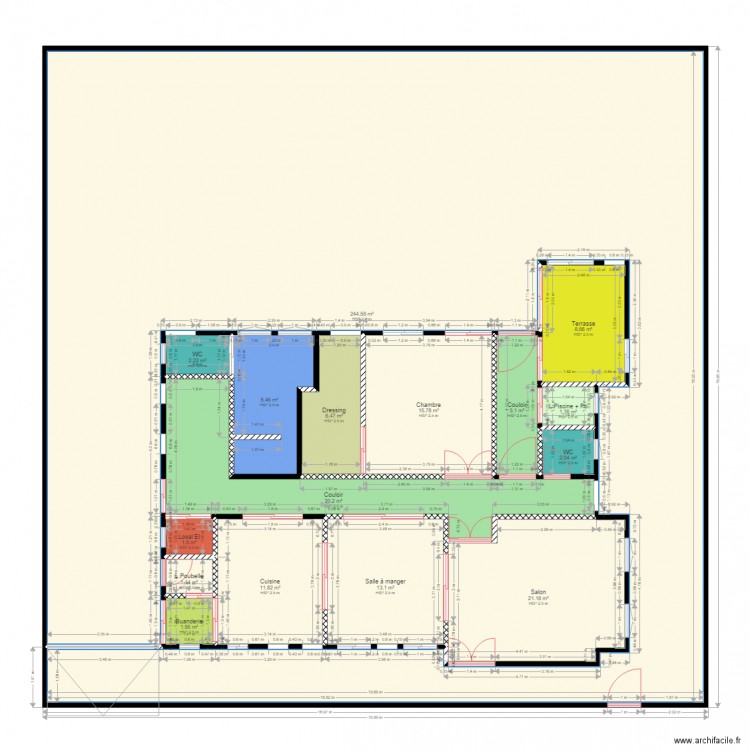 HB GONZAC PLAN sans Meubles et autres . Plan de 0 pièce et 0 m2