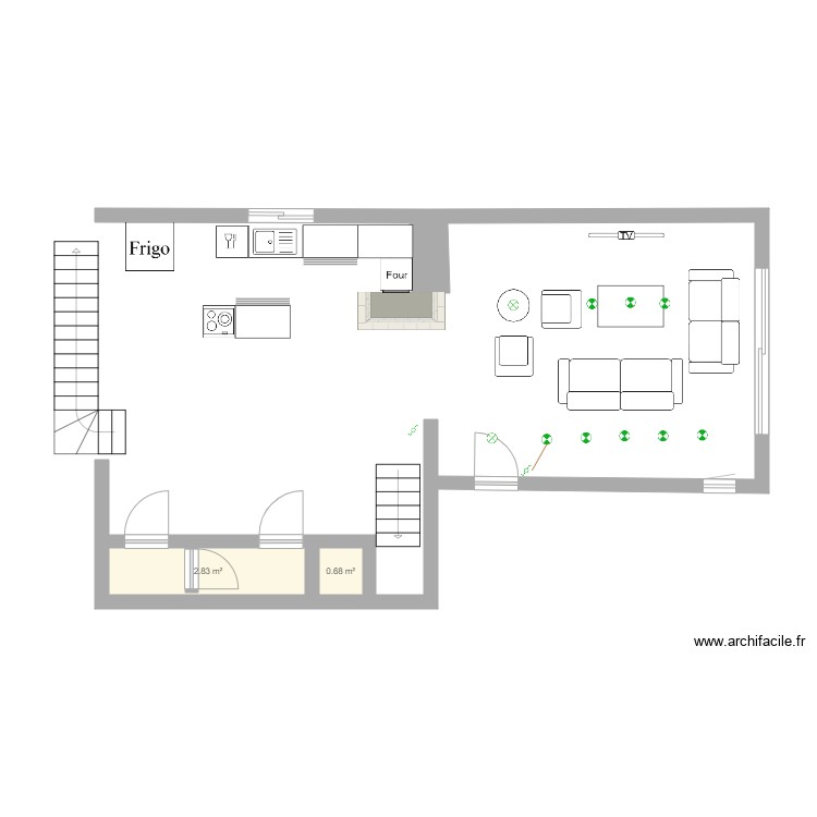 Home. Plan de 0 pièce et 0 m2