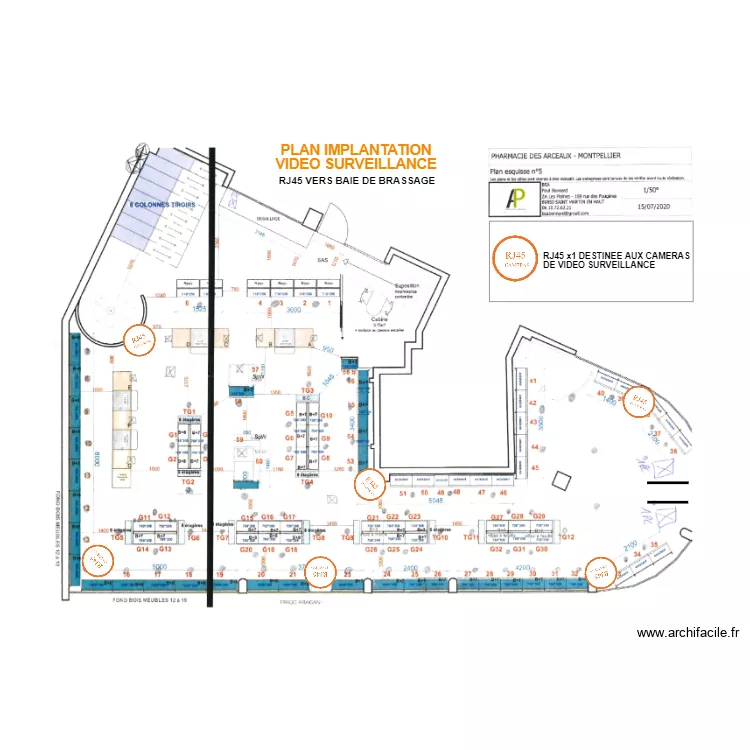 LES ARCEAUX VIDEO SURVEILLANCE. Plan de LES ARCEAUX VIDEO SURVEILLANCE. Plan de