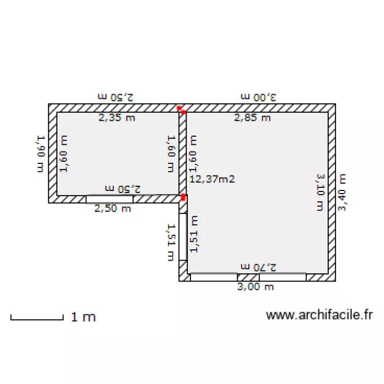 abri de jardin. Plan de 