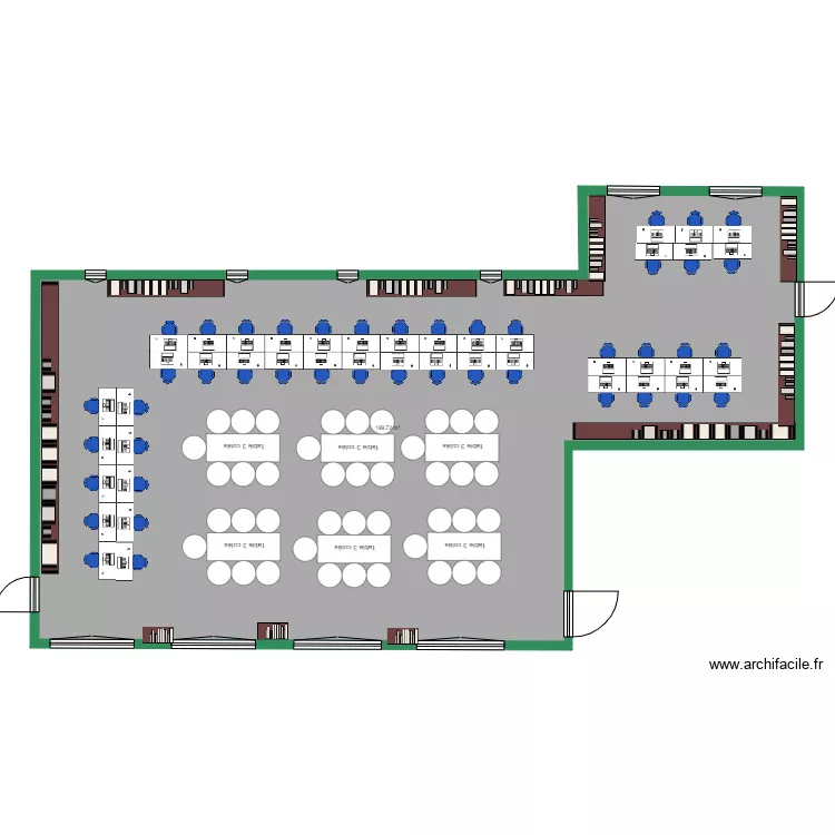 Bibliothèque Agouim. Plan de Bibliothèque Agouim. Plan de