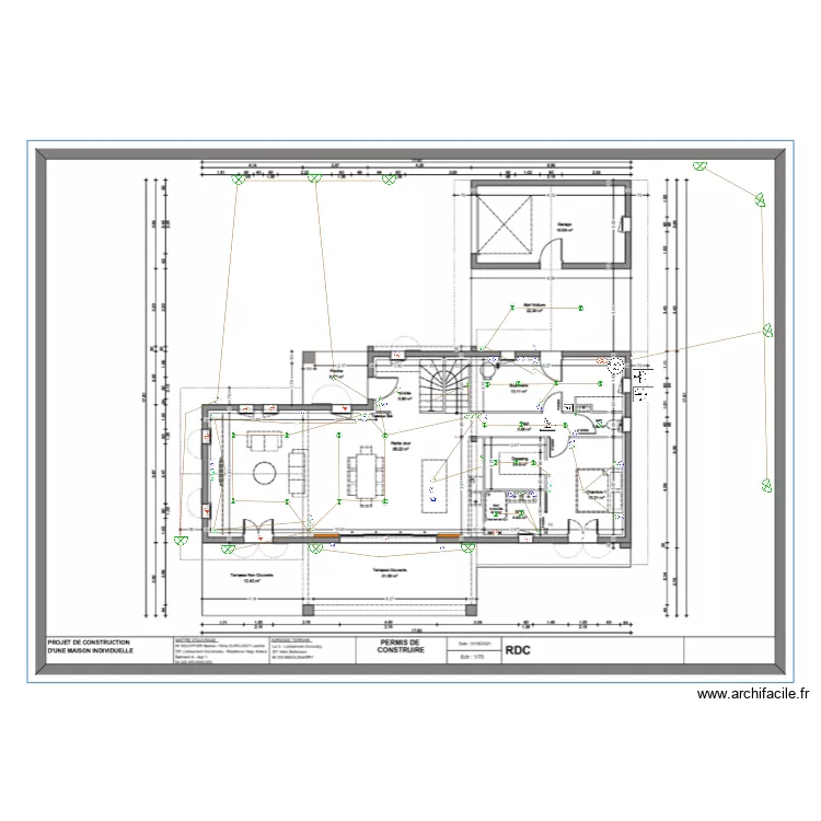 bastien RDC. Plan de 
