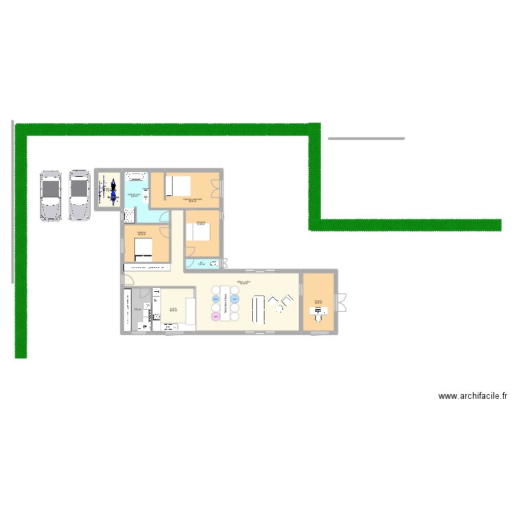 projet_maison1. Plan de 10 pièces et 139 m2