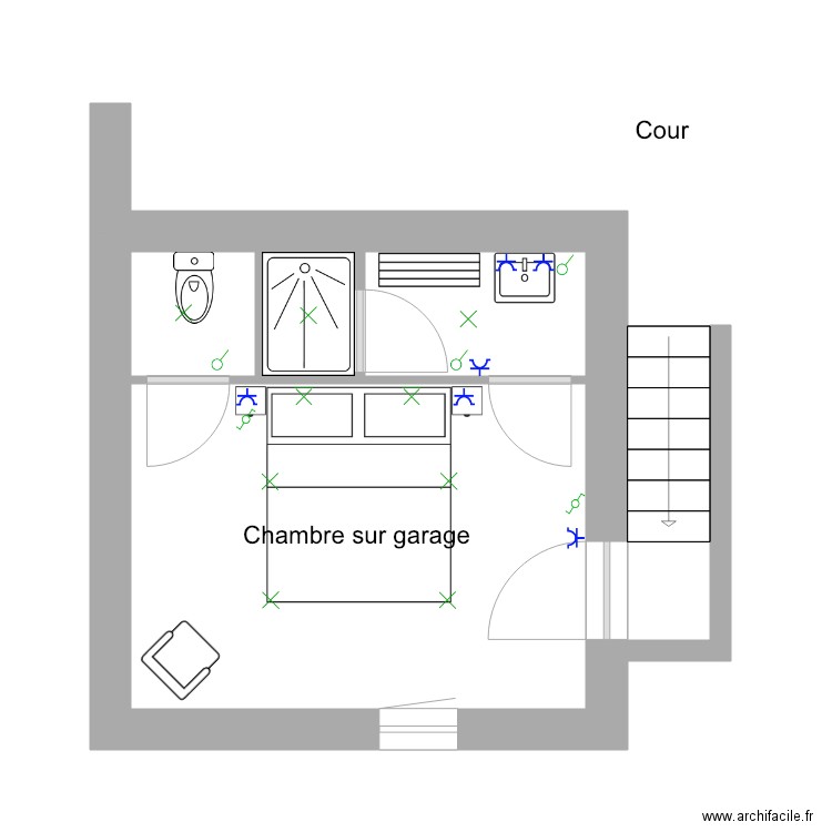 Chambre Garage 1. Plan de 0 pièce et 0 m2 Chambre Garage 1. Plan de 0 pièce et 0 m2