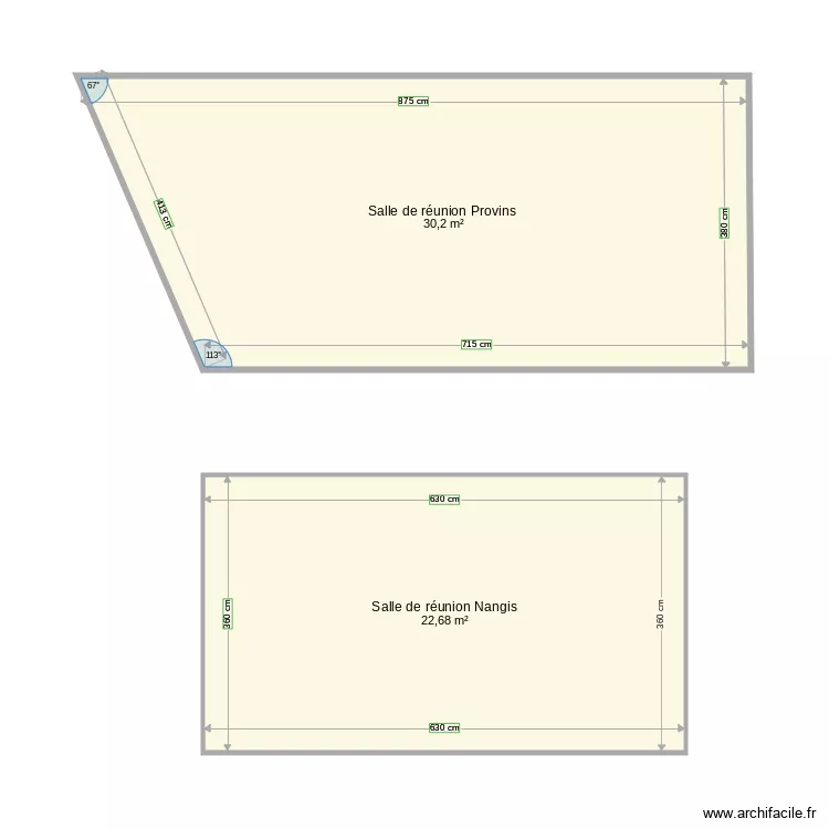plan agence Provins Nangis. Plan de 