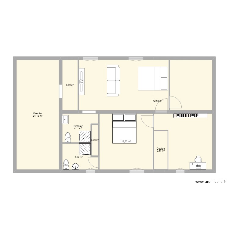 Maison ISPOURE. Plan de 18 pièces et 1613 m2