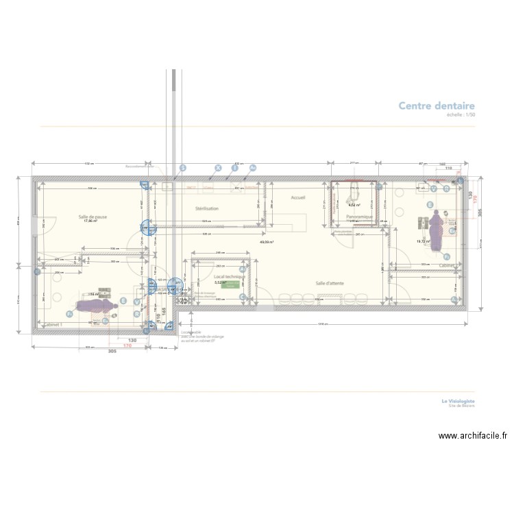 BEZIERS DENTISTE . Plan de 0 pièce et 0 m2