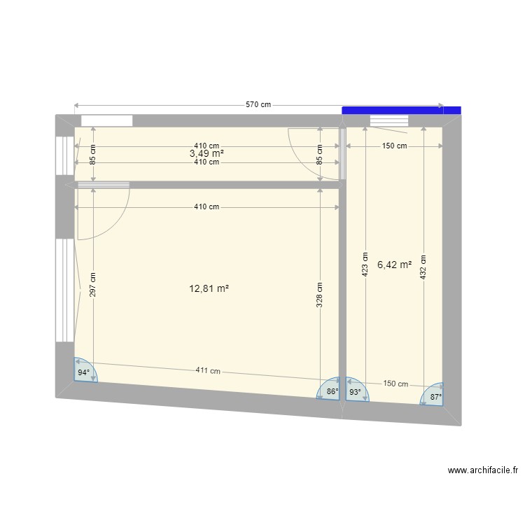 Extension nouvelle grande. Plan de 0 pièce et 0 m2