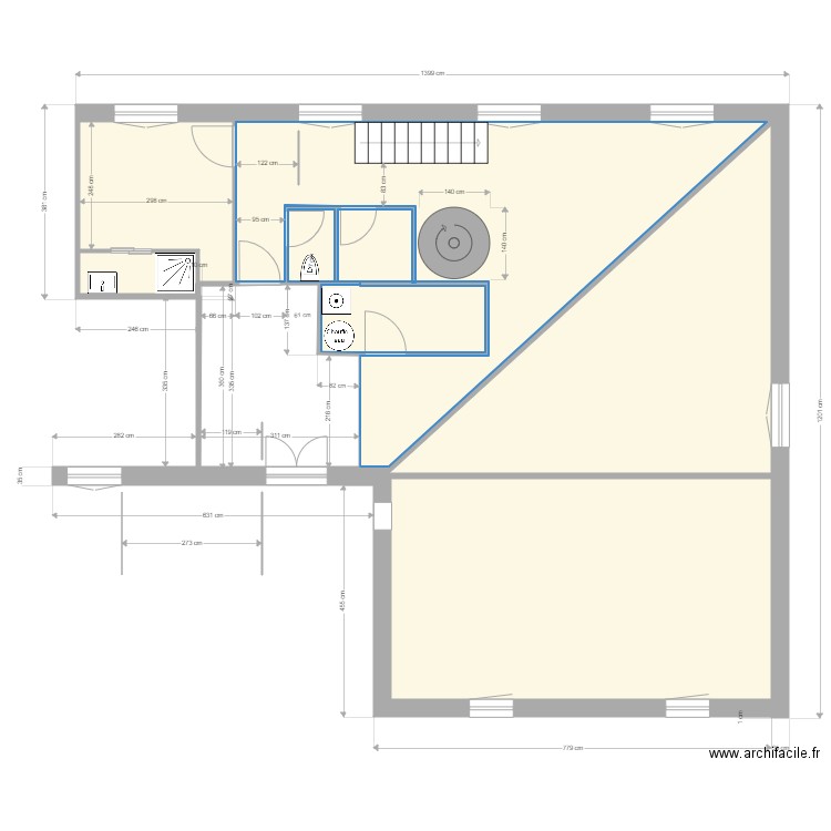 plan de base 1. Plan de 0 pièce et 0 m2