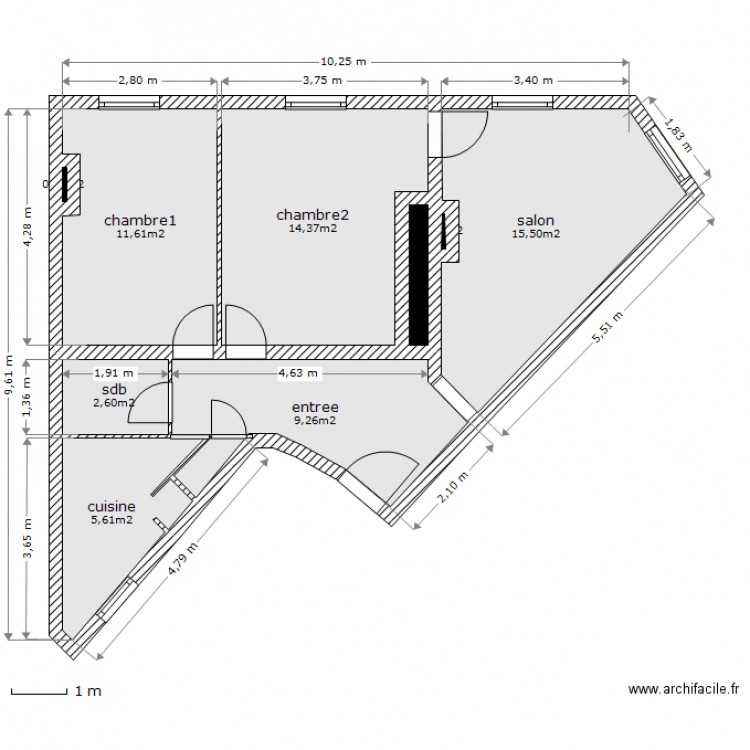 lamarck . Plan de 0 pièce et 0 m2