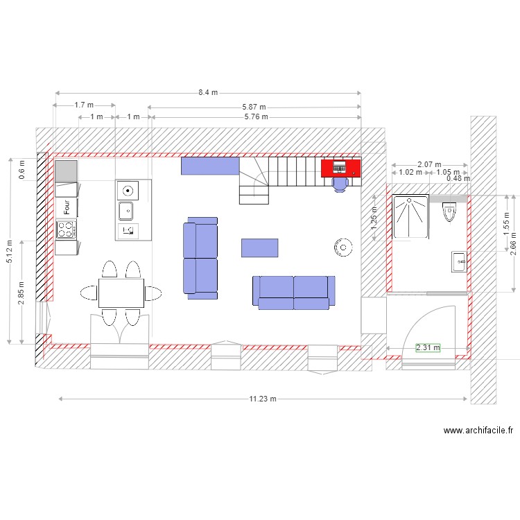 Plan du 08 PROJET 1 REZ. Plan de 0 pièce et 0 m2