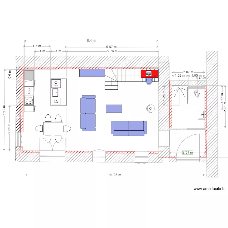 Plan du 08 PROJET 1 REZ. Plan de 