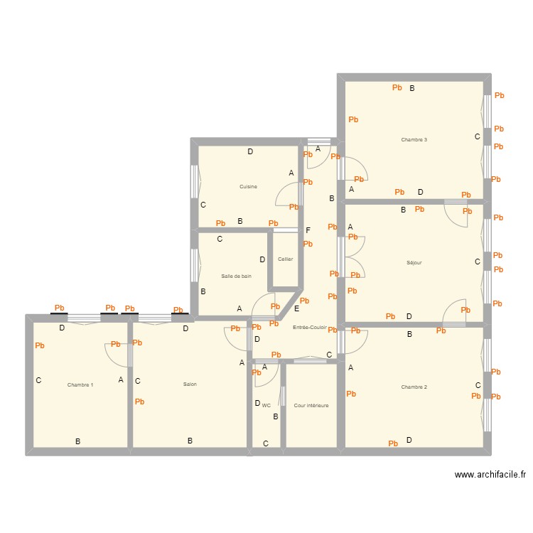 Croquis SCHREIBER. Plan de 0 pièce et 0 m2