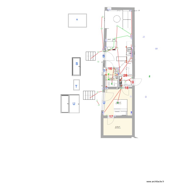 Qta Pequena studios mesures. Plan de 0 pièce et 0 m2