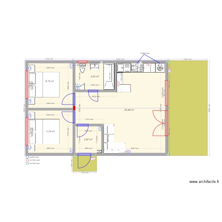 3ка Барн 3. Plan de 0 pièce et 0 m2