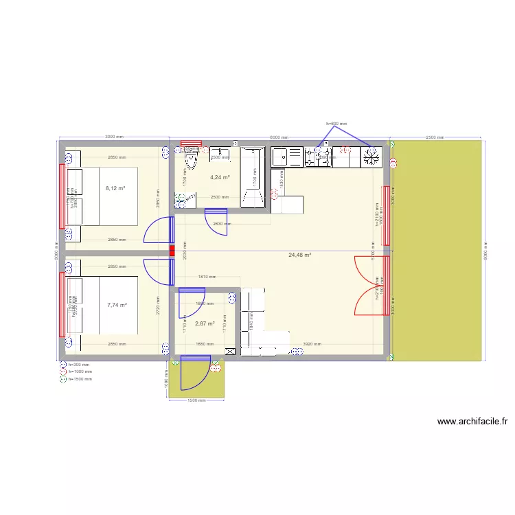 3ка Барн 3. Plan de 