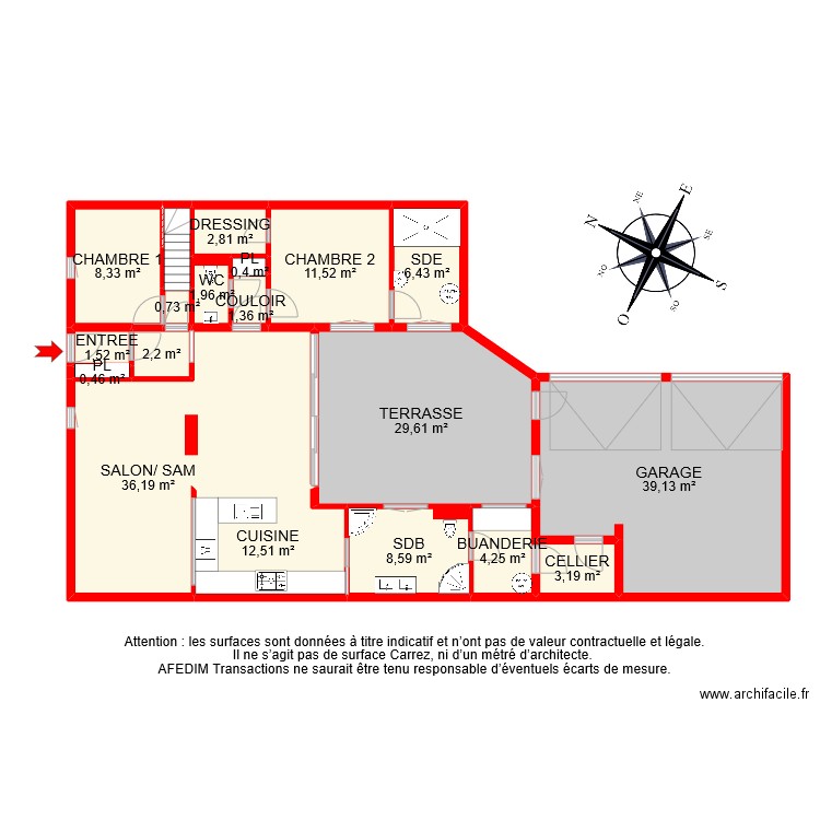 BI 11166 RDC . Plan de 0 pièce et 0 m2