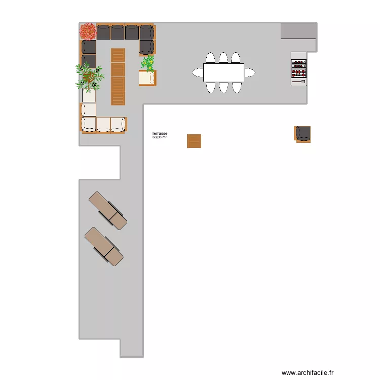 Terrasse. Plan de Terrasse. Plan de